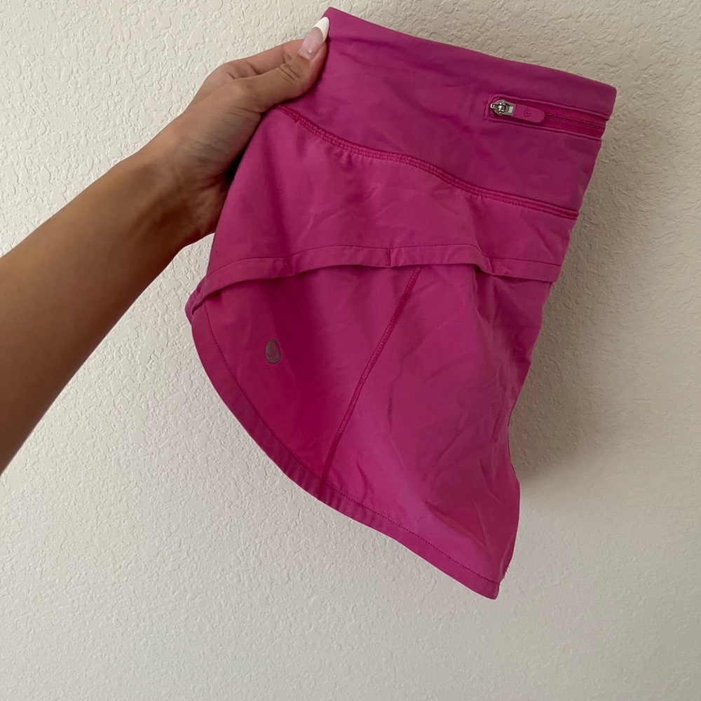 Lululemon Sonic Pink Low- rise Speed Up Short